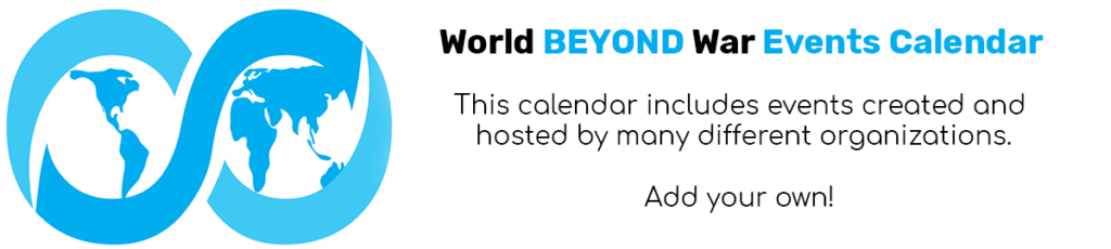 World Beyond War Events Calendar