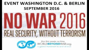 No War 2016 Banner