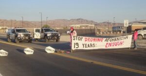 Protestors From 12 States Converge At Creech Afb For Week Of Protest To Demand An End To Remote Drone Killing, And Ban On Killer Drones