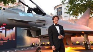 Tom Cruise and a fighter jet