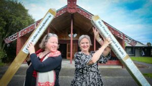 In New Zealand, World BEYOND War and Friends Give Out 43 Peace Poles