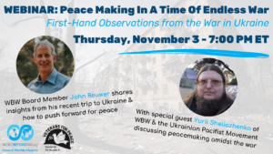 VIDEO: Peace Making In A Time Of Endless War: Where Do We Go From Here?