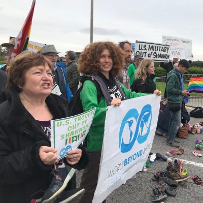 Protest outside Shannon Airport